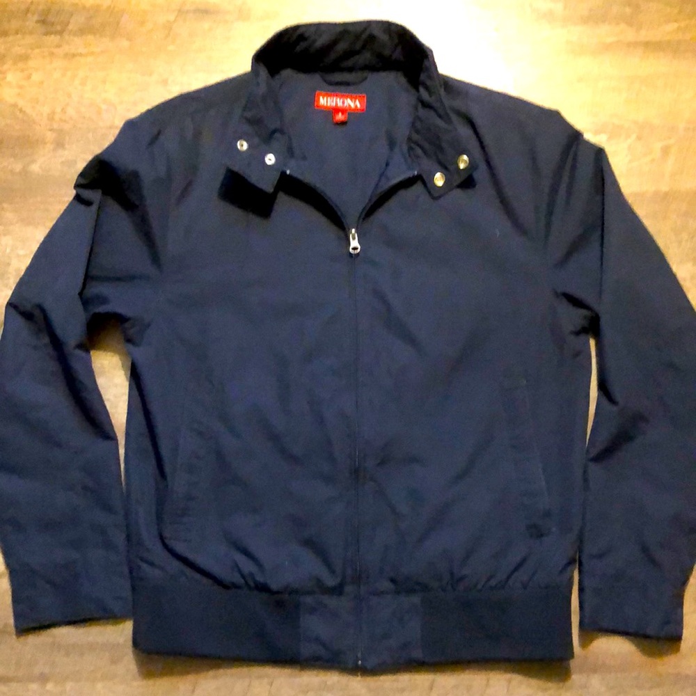 Merona Lightweight Navy Blue Jacket Mens Small